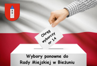 Ponowne wybory do Rady Miejskiej w Bieżuniu w okręgu wyborczym nr 14.